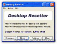 Desktop Resetter screenshot